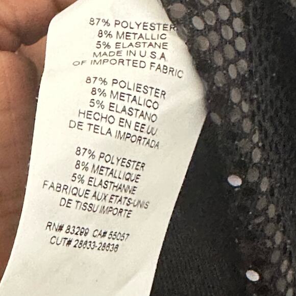 Bebe Black Cowl Neck Shimmer Sleeveless Cocktail Maxi Dress Size Medium - Picture 8 of 9